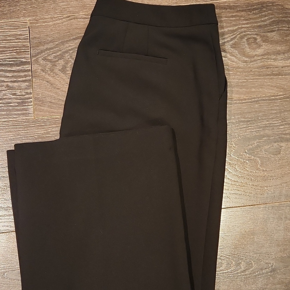 ❤️ TALBOTS HIGH RISE WIDE LEG TROUSERS / PANTS, BLACK, 14 (32) - Picture 8 of 9